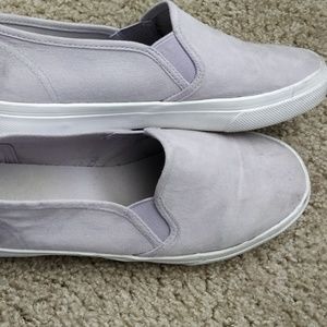 Lavender slip on shoes